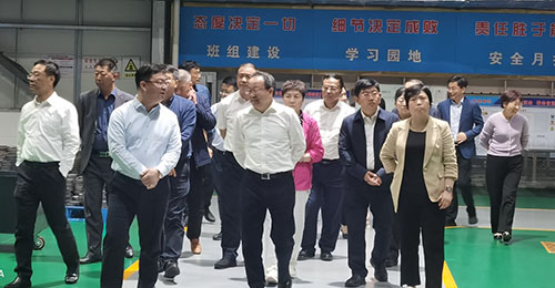 山西省政協(xié)副主席李曉波率“培育壯大智能產(chǎn)業(yè)，加快推動(dòng)智能化發(fā)展”調(diào)研組參觀考察江蘇泰隆集團(tuán)